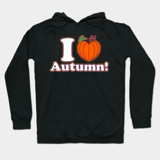 I [Love] Autumn! - Tricolored Outline Hoodie